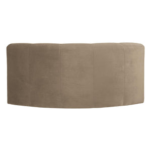 WOOOD Mojo Base eetbank halfronde hoek rugleuning velvet Khaki