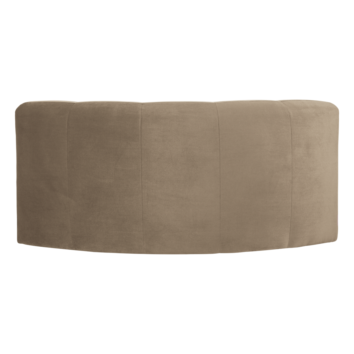 WOOOD Mojo Base eetbank halfronde hoek rugleuning velvet Khaki