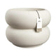 Elho Amber Roll Low bloempot Ø60 cm Linnen White