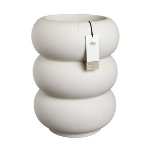 Elho Amber Roll High bloempot Ø43 cm Linnen White
