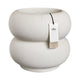 Elho Amber Roll Low bloempot Ø43 cm Linnen White