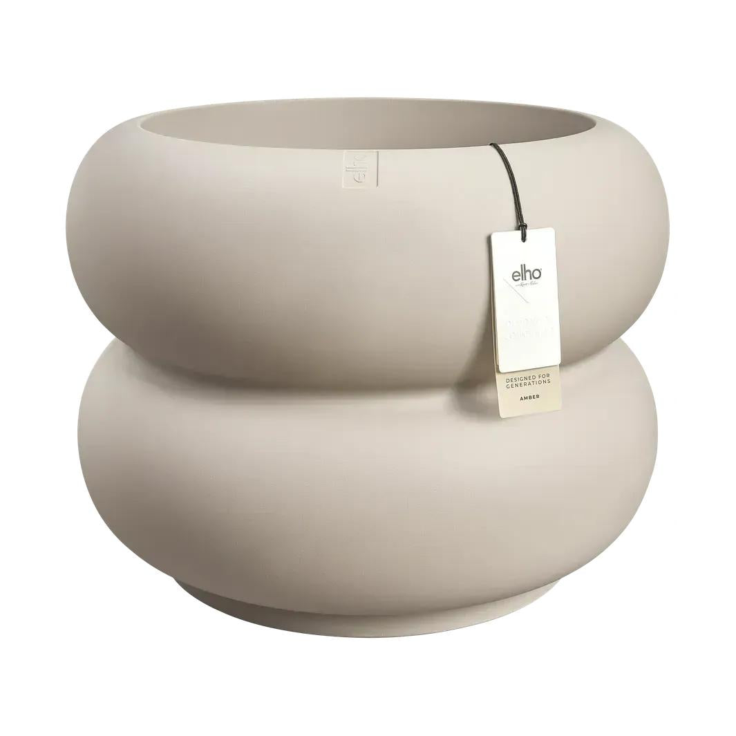 Elho Amber Roll Low bloempot Ø60 cm Balanced Beige