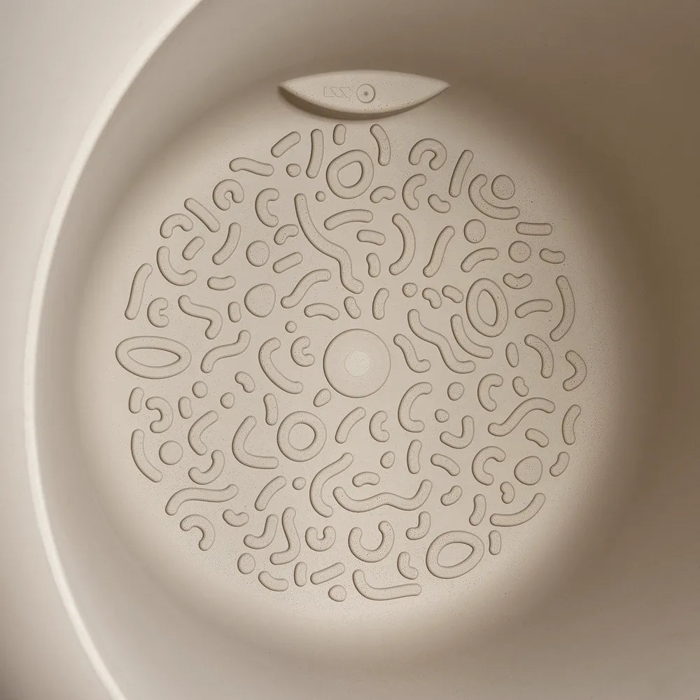 Elho Amber Roll Low bloempot Ø60 cm Balanced Beige