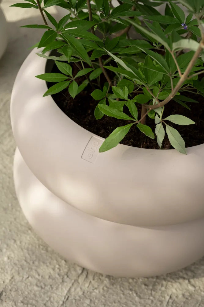 Elho Amber Roll Low bloempot Ø60 cm Balanced Beige