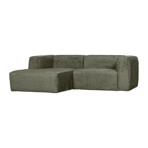 WOOOD Bean chaise longue bank links Structure Velvet Moss