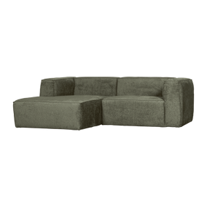 WOOOD Bean chaise longue bank links Structure Velvet Moss