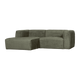 WOOOD Bean chaise longue bank links Structure Velvet Moss
