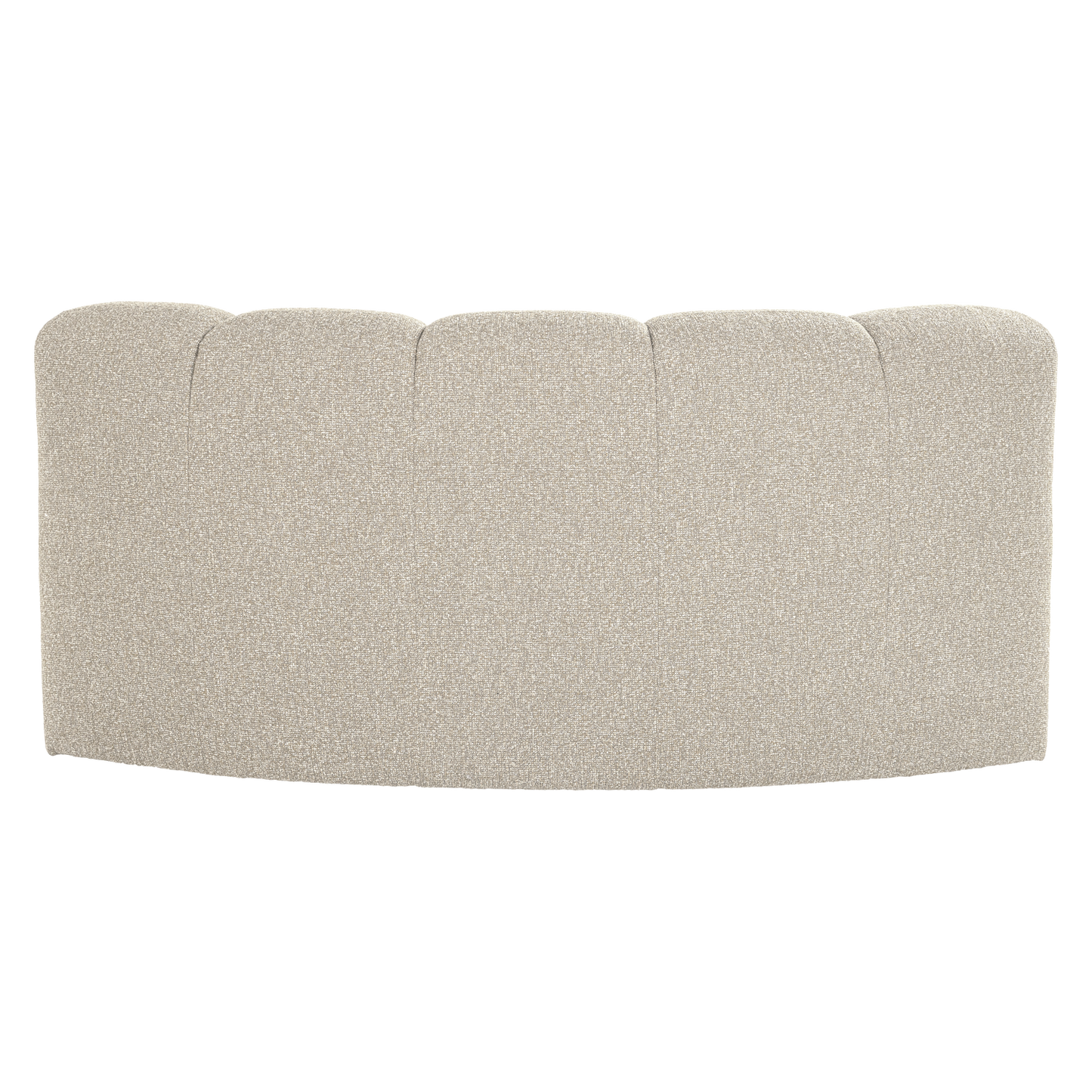 WOOOD Mojo eetbank halfronde hoek rugleuning Bouclé Beige