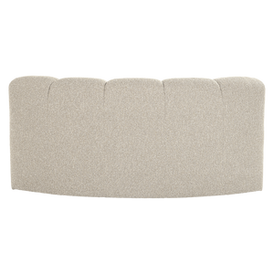 WOOOD Mojo eetbank halfronde hoek rugleuning Bouclé Beige