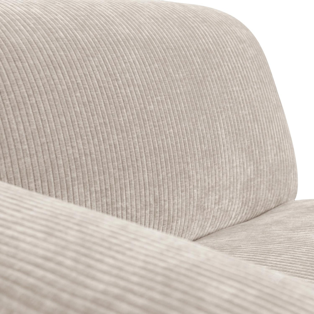 WOOOD Mojo Base chaise longue bank arm links rib Ecru