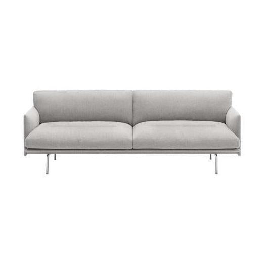 Muuto Outline Soft 3-zitsbank Clay 12/Grijs