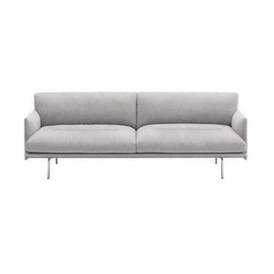Muuto Outline Soft 3-zitsbank Clay 12/Grijs