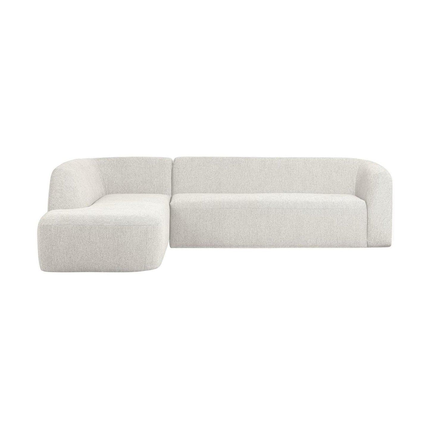 WOOOD Sloping hoekbank links Pearl Melange