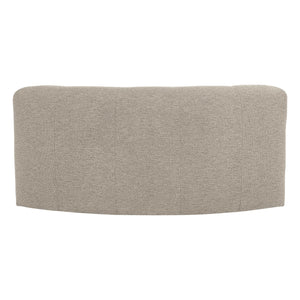 WOOOD Mojo Base eetbank halfronde hoek rugleuning bouclé Beige