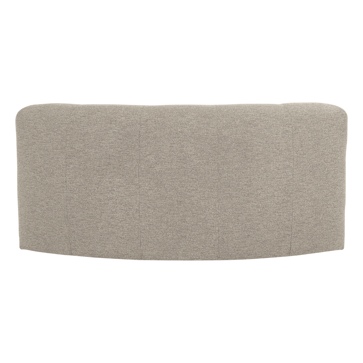 WOOOD Mojo Base eetbank halfronde hoek rugleuning bouclé Beige