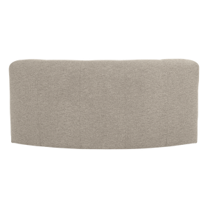 WOOOD Mojo Base eetbank halfronde hoek rugleuning bouclé Beige