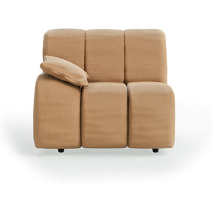 HKliving Wave bank left low arm Corduroy Rib Brown