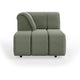 HKliving Wave bank left divan Linen Army Green