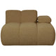 WOOOD Mojo chaise longue bank arm rechts bouclé Geel/Bruin Melange