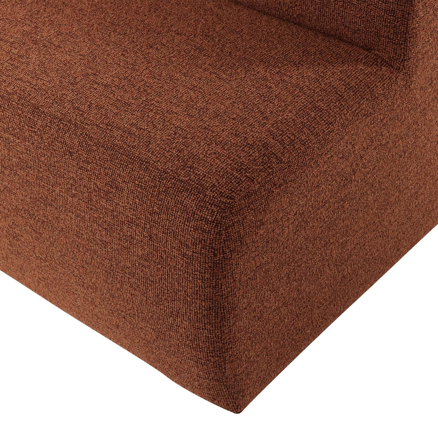 WOOOD Mojo Base eetkamerbank 164 cm bouclé Roestbruin