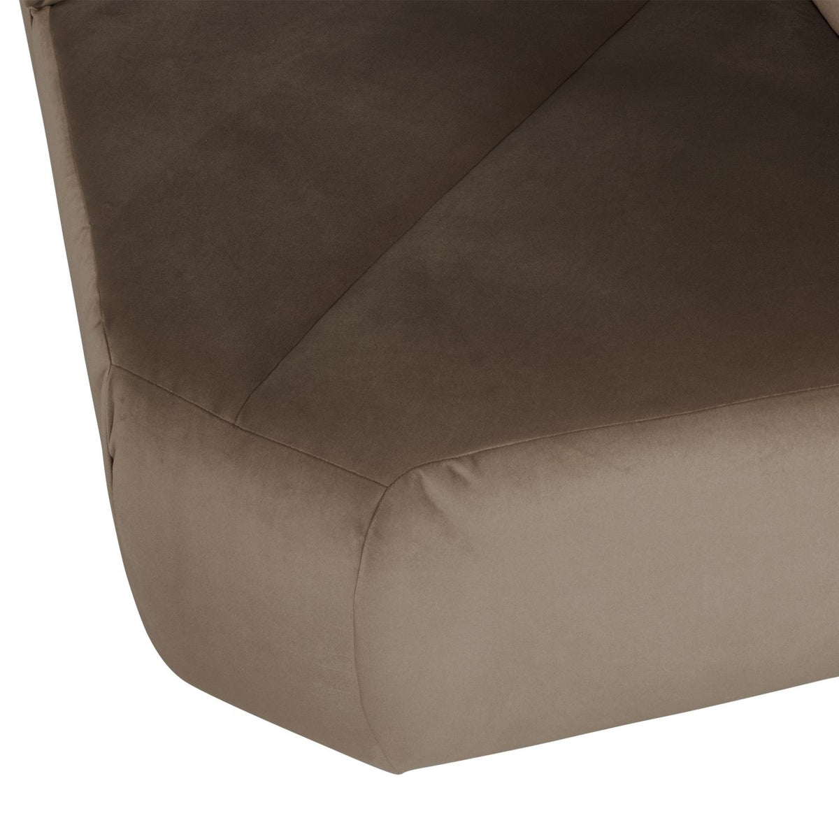 WOOOD Mojo bank hoekelement recht velvet Taupe