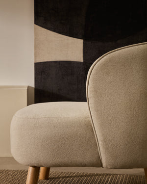 Kave Home Ulit fauteuil Beige naturel