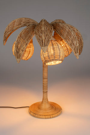 Dutchbone Palmtree tafellamp Bruin