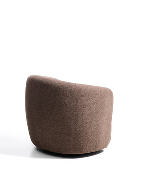 Kave Home Odenia fauteuil brandvertragende bouclé Dark brown