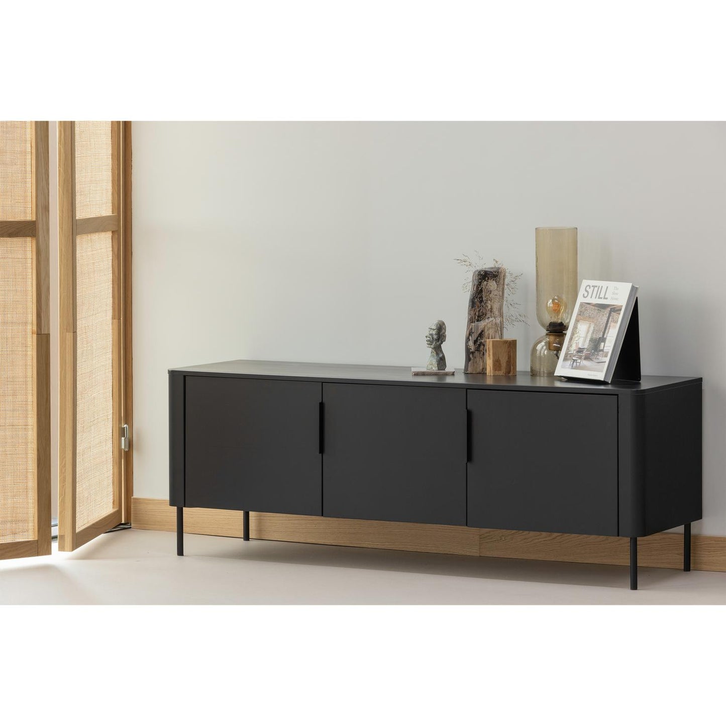 WOOOD Gunnar tv-meubel 154 cm Matzwart