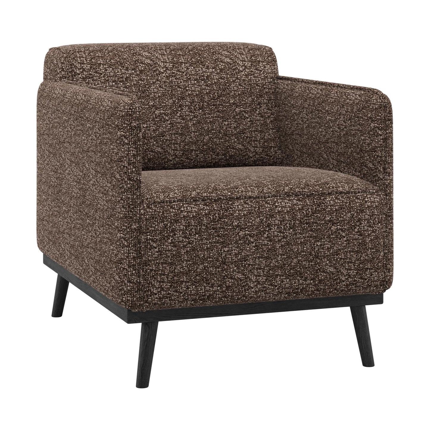 WOOOD Statement fauteuil met arm Bruin Melange