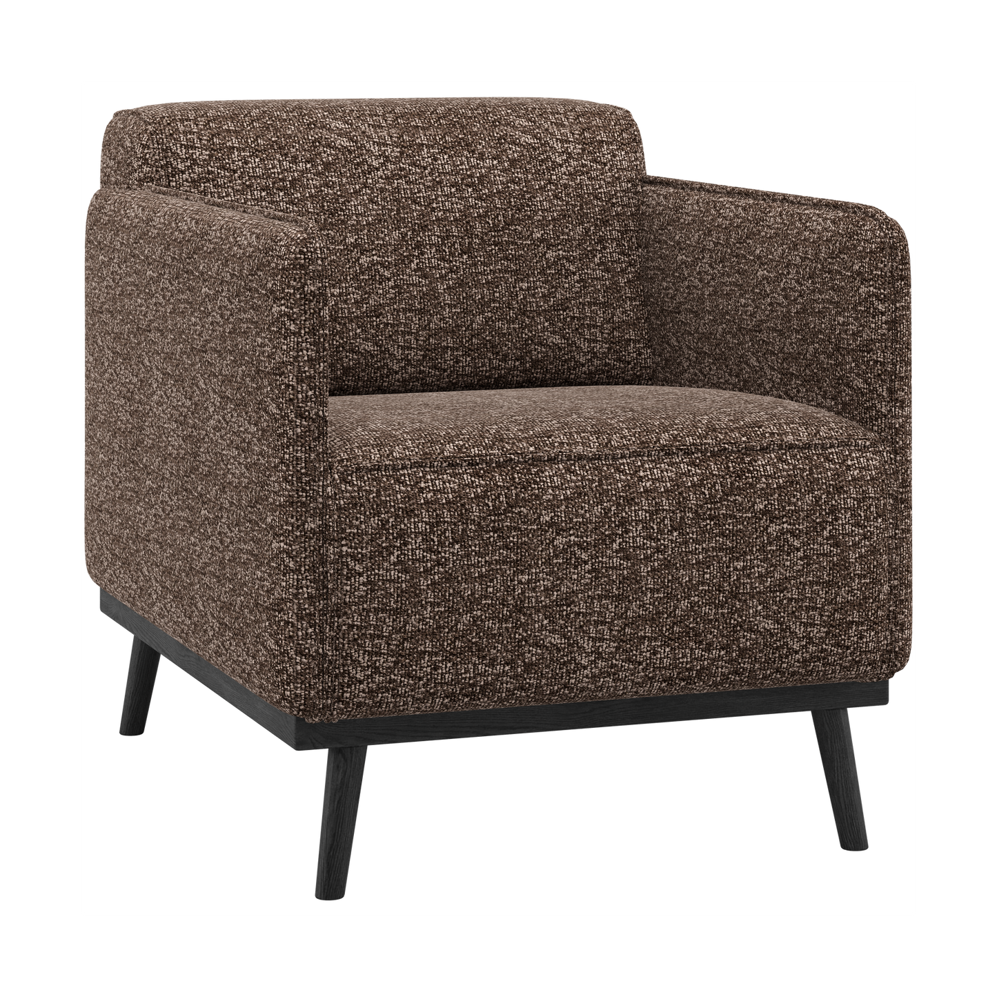 WOOOD Statement fauteuil met arm Bruin Melange