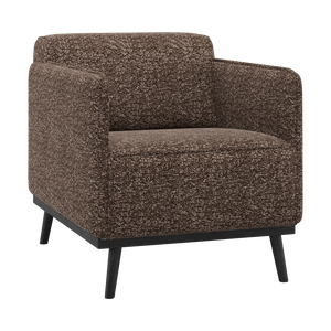 WOOOD Statement fauteuil met arm Bruin Melange
