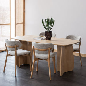 WOOOD Veere eettafel 180x100 cm Naturel