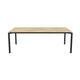 Mobitec Float T0100 eettafel rechthoek 200x100 cm mat gelakt eiken poot zwart