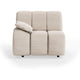 HKliving Wave bank left low arm Cosy Beige