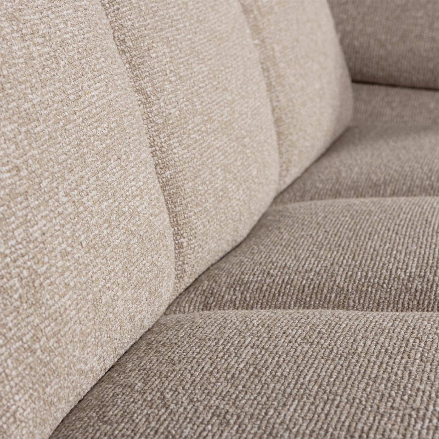 WOOOD Mojo 2-zits bank arm rechts bouclé Beige Melange
