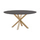 Kave Home Argo eettafel rond Ø150 cm Black/Natural
