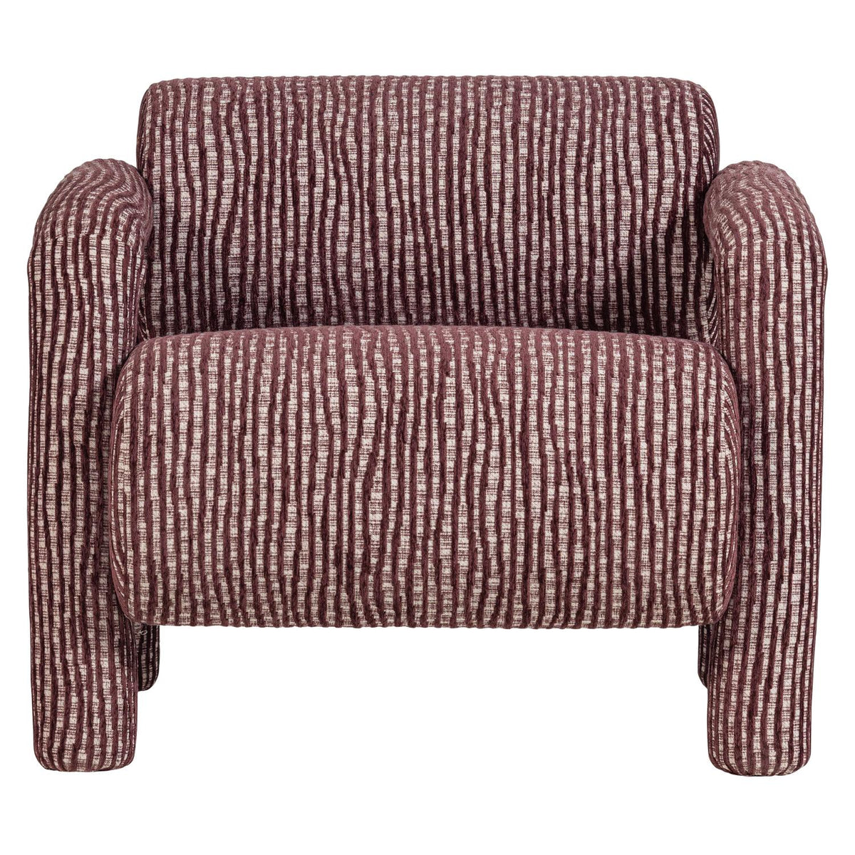 WOOOD Lenny fauteuil dessin Bordeauxrood
