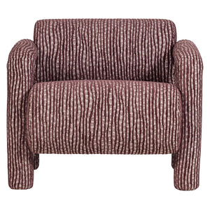 WOOOD Lenny fauteuil dessin Bordeauxrood