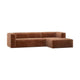 WOOOD Bean hoekbank rechts Chenille Velvet Terra