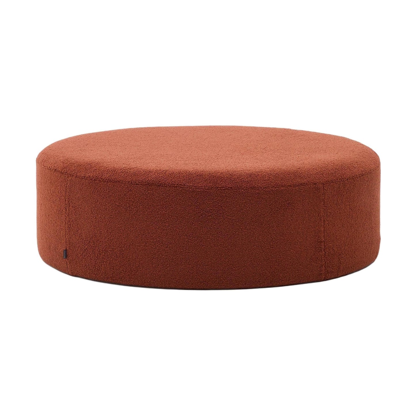 Kave Home Kaeli poef Ø120 cm bouclé Terracotta