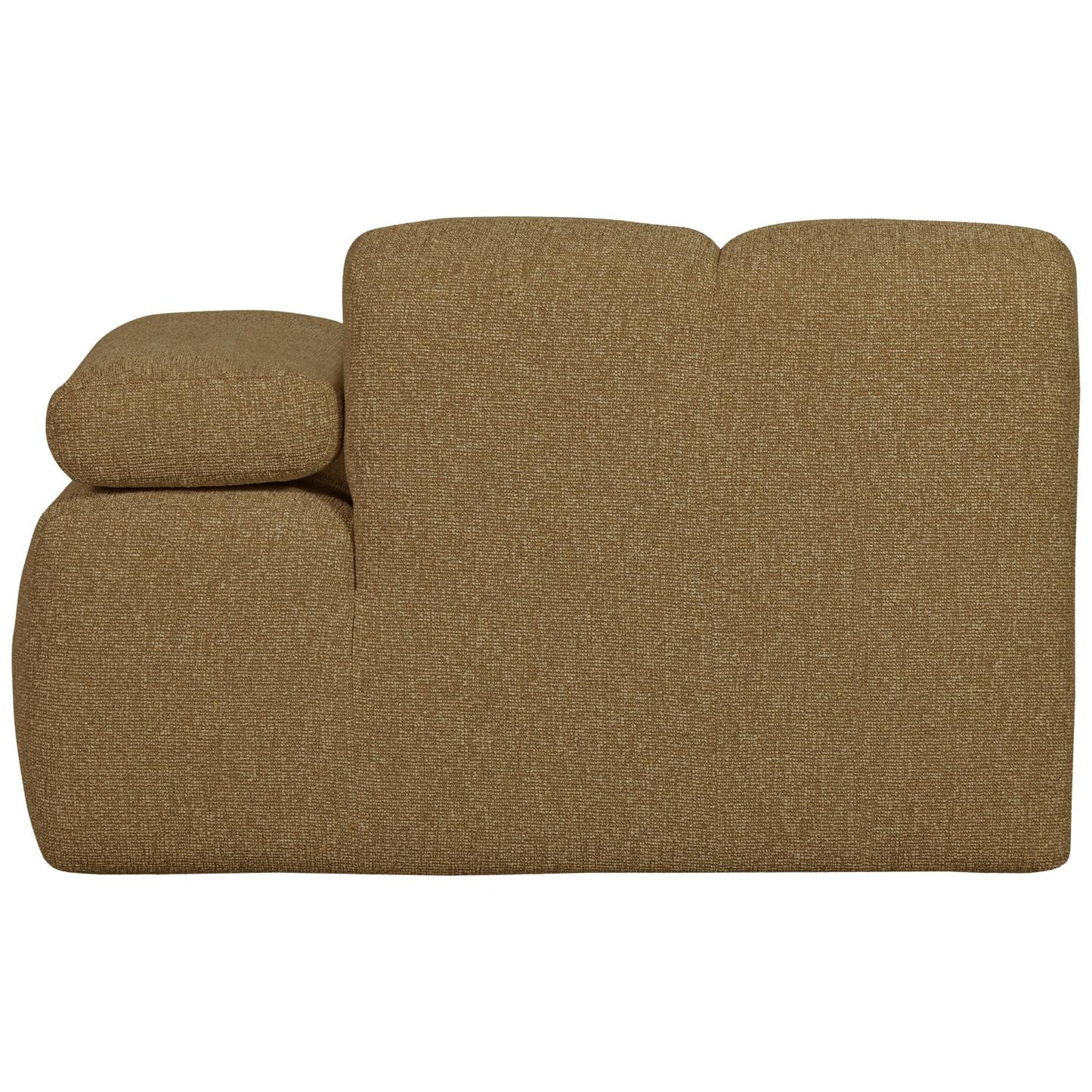 WOOOD Mojo 1-zits bank arm rechts bouclé Geel/Bruin