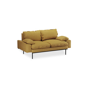 HKliving Retro 2-zitsbank Linen Burnt Ochre