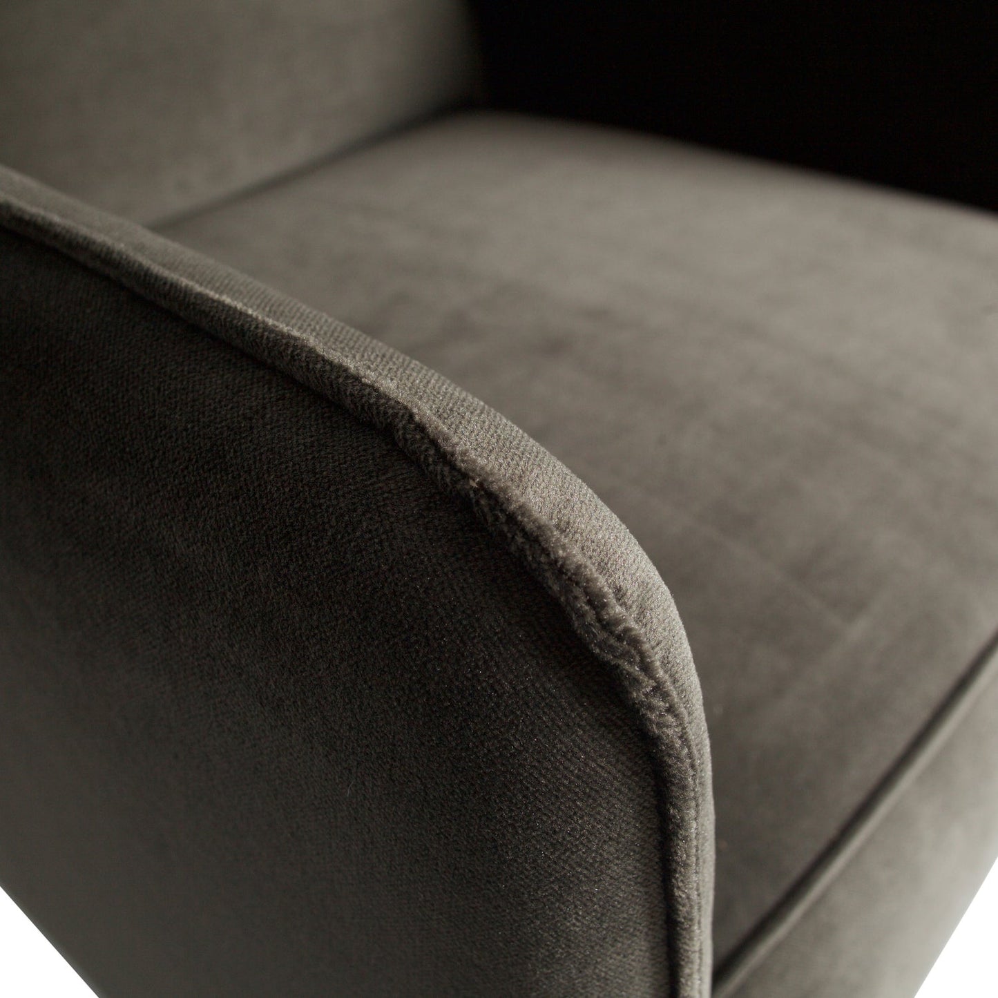 WOOOD Statement fauteuil met arm Velvet Warm Groen