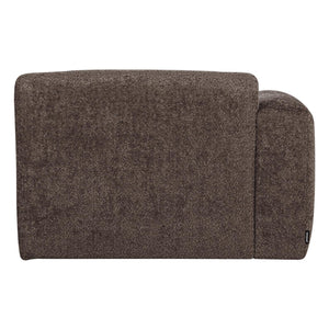 WOOOD Mojo Base chaise longue bank arm links wollig Bruin