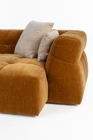 Dutchbone Hodge bank Chaise Longue rechts Okergeel