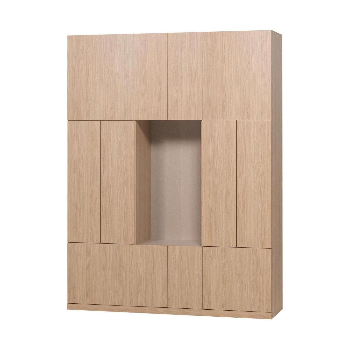 WOOOD Build wandkast 162 cm Naturel