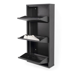 Spinder Design Billy 3 schoenenkast Zwart