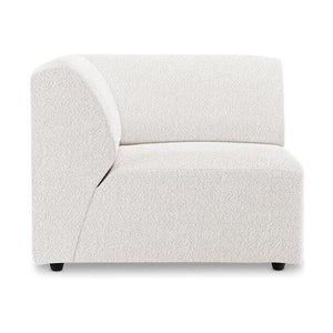 HKliving Jax bank left corner Boucle Cream