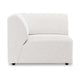HKliving Jax bank left corner Boucle Cream